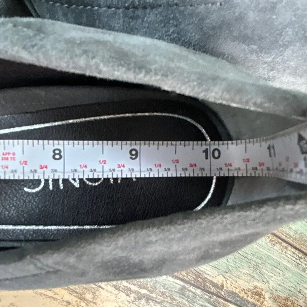 Vionic Camden Wedge Heel Pumps Shoes Womens Shoes Size 9.5M Gray Suede Round Toe